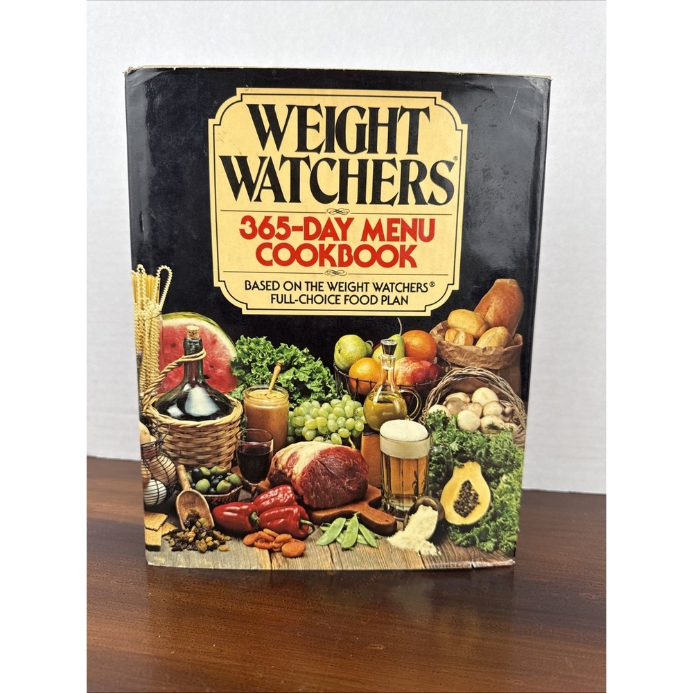365-Day Menu Cookbook by Weight Watchers 1981 Hardcover Dust Jacket‎